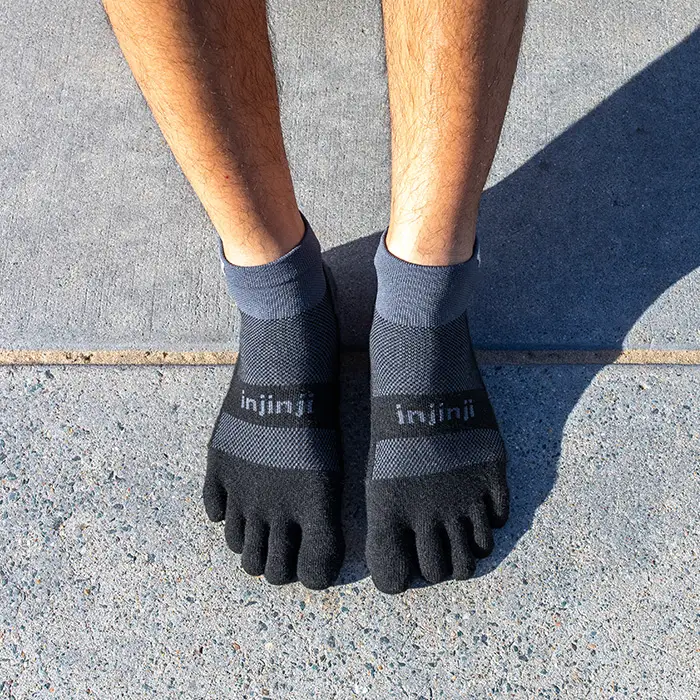 RUN MIDWEIGHT MINI-CREW XTRALIFE BLACK GRAY - Image 3
