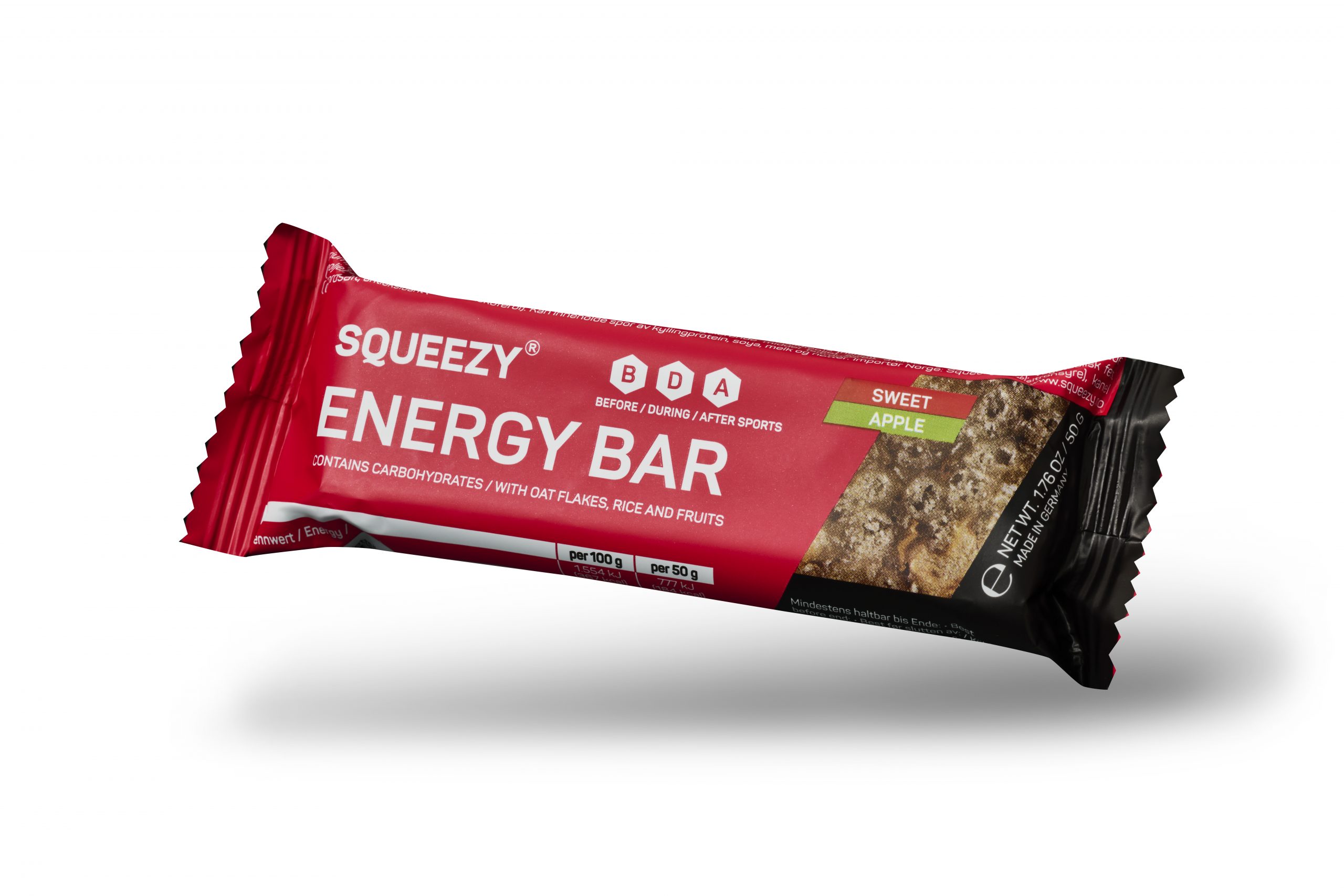 Squeezy Energy Bar Apple 55g
