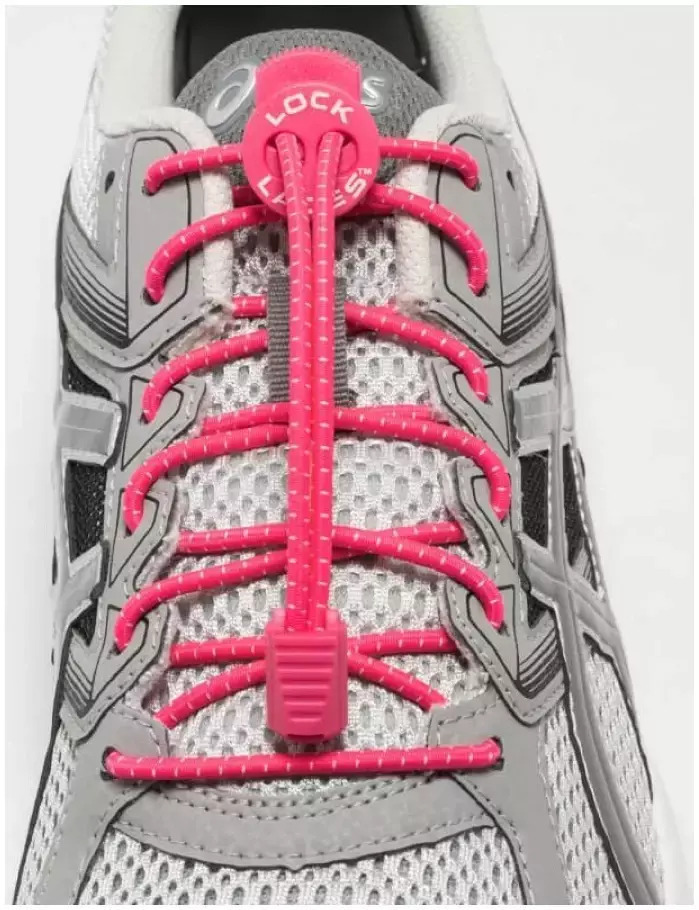 Lock Laces Red Hot Pink