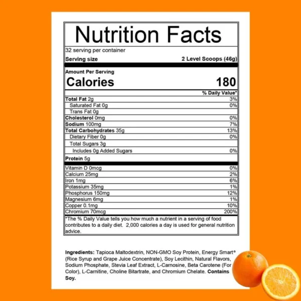 Hammer Perpetuem Orange 1472gr 32 Servings - Image 2