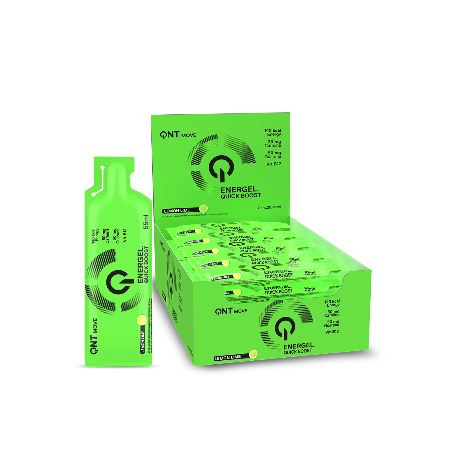 QNT Energy gel Lemon Quick Shot 55ml - Image 3