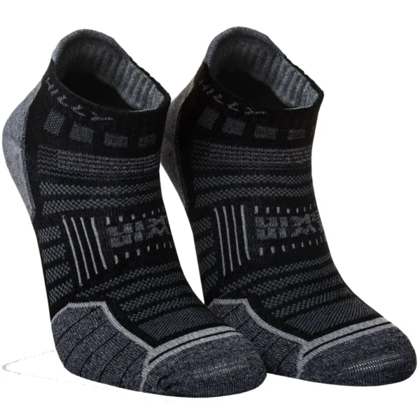 Hilly Twin Skin Socklet Black/Grey Marl
