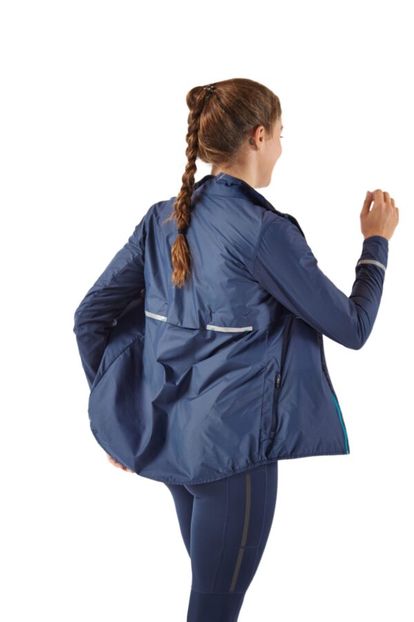 Ronhill Women's Tech Tornado Jacket Deep Navy Spa Green - Image 7