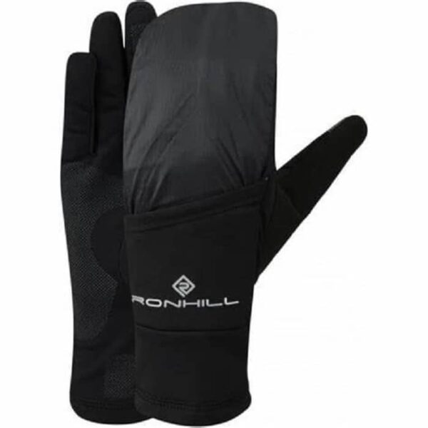 Ronhill Γάντια Wind-Block Flip Black Fluo Yellow