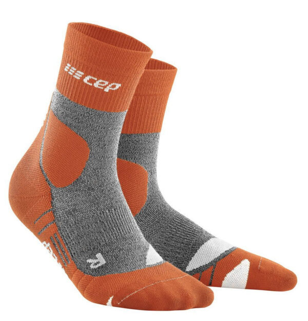 Cep Hiking Merino Mid Cut Socks Women Sunset /Grey