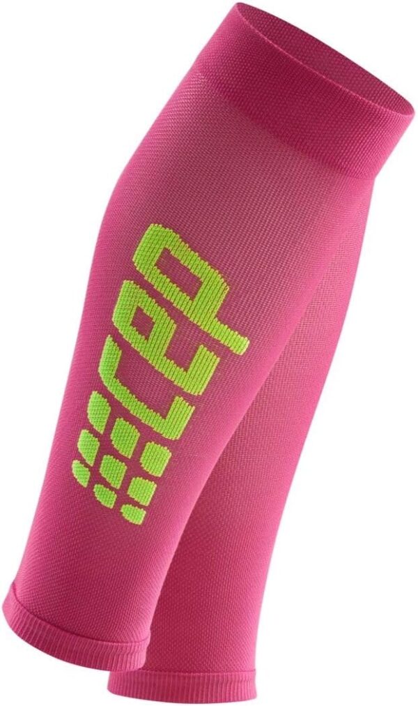Cep Ultralight Calf Sleeves women Electric Pink/ Green