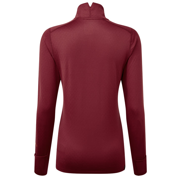 Ronhill Women's Tech Prism 1/2 Zip Tee Cabernet/Dune