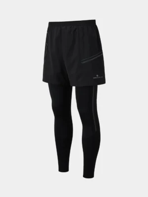 Men's Tech Twin Tight Μακρύ Κολάν με σορτσάκι - Σορτσάκι με Κολάν - θεσσαλονίκη ρούχα ronhill τεχνικά κολάν και μπλούζες για τρέξιμο