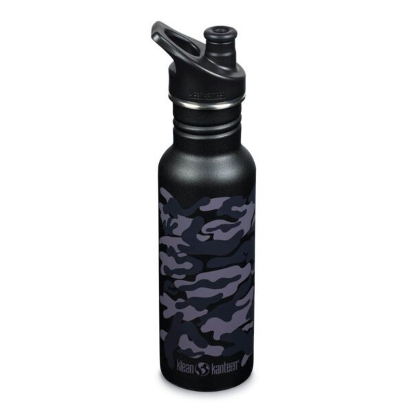 ΠΑΓΟΥΡΙ KLEAN KANTEEN CLASSIC WITH SPORT CAP BLACK CAMO ΜΑΥΡΟ (800 ML)