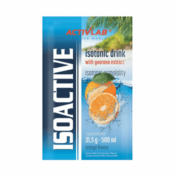 ActivLab Isoactive Sachet Πορτοκάλι σύνθεση υδατανθράκων, μετάλλων και βιταμινών της ομάδας Β Isoactive αναπλήρωση ενέργειας ηλεκτρολυτών!