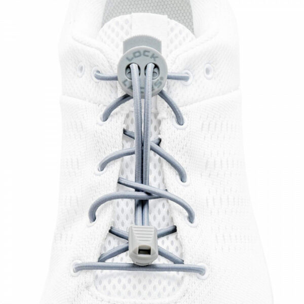 Lock Laces Gray Solid