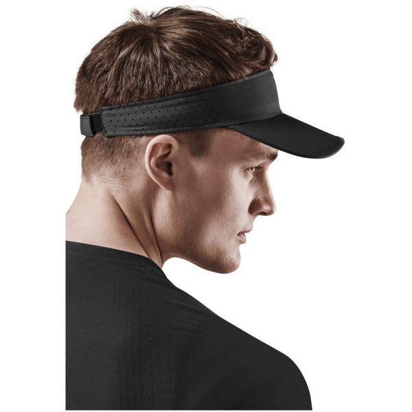 Καπέλο για τρέξιμο μαύρο χρώμα - Καπέλα για μαραθώνιο - Καπέλα για δρομείς - running Vizor - κατάστημα με δρομικα καπέλα
