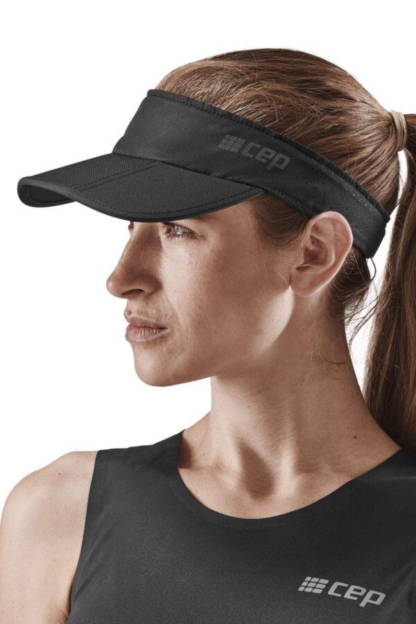 Καπέλο για τρέξιμο μαύρο χρώμα - Καπέλα για μαραθώνιο - Καπέλα για δρομείς - running Vizor - κατάστημα με δρομικα καπέλα