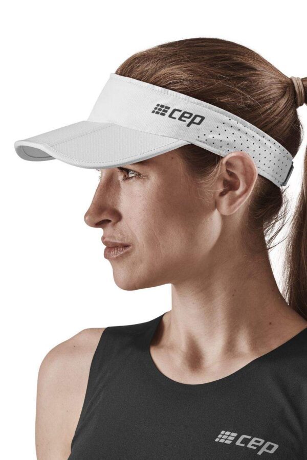 Καπέλο για τρέξιμο άσπρο χρώμα - Καπέλα για μαραθώνιο - Καπέλα για δρομείς - running Vizor - κατάστημα με δρομικα καπέλα
