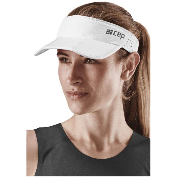 Καπέλο για τρέξιμο άσπρο χρώμα - Καπέλα για μαραθώνιο - Καπέλα για δρομείς - running Vizor - κατάστημα με δρομικα καπέλα