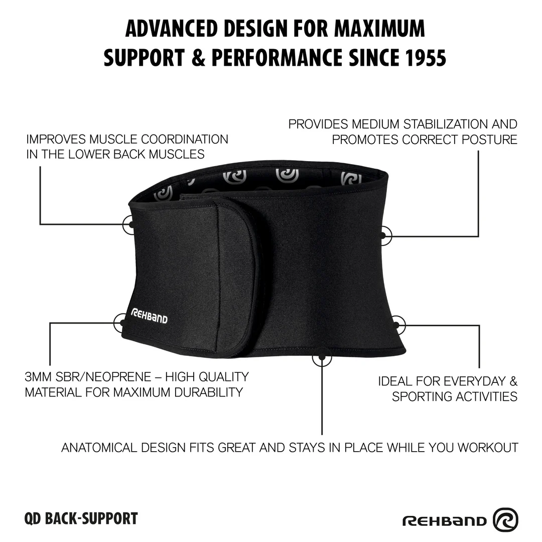 Ζώνη μέσης Rehband QD Back Support 3mm - Image 2