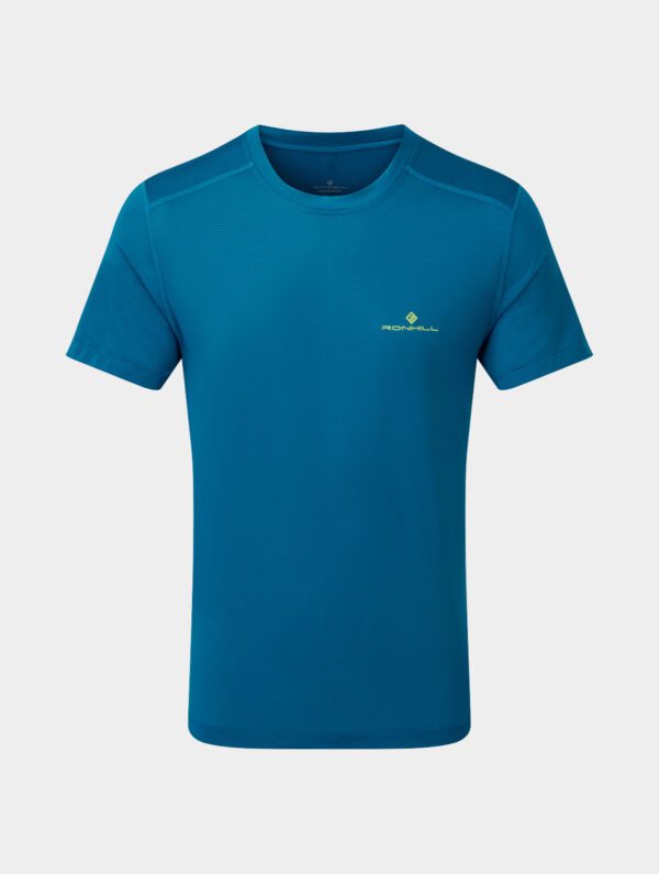 Ανδρικό κοντομάνικο μπλουζάκι για τρέξιμο Ronhill- για τρέξιμο ρούχα ανδρικά - μπλούζες τεχνικές για τρέξιμο - ανδρικά και γυναικεία