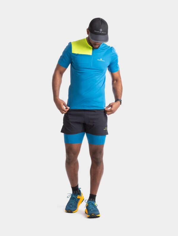 RONHILL Ανδρικό Tech Ultra 1/2 Zip Μπλουζάκι Μπλε - Image 3