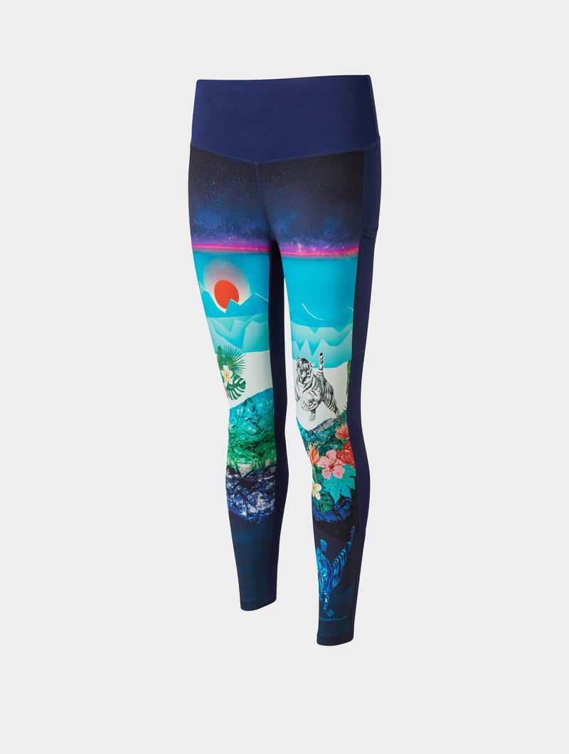 RONHILL Γυναικείο Life Crop Tight  Μπλε - Image 2