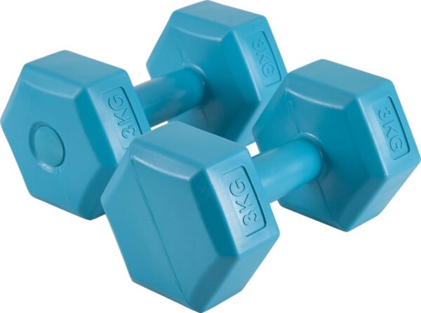 AMILA Αλτήρας Εξάγωνος Plastic Series 3,00Kg (Ζευγάρι) 44534