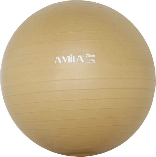 AMILA Μπάλα Γυμναστικής AMILA GYMBALL 75cm Χρυσή Bulk 48415
