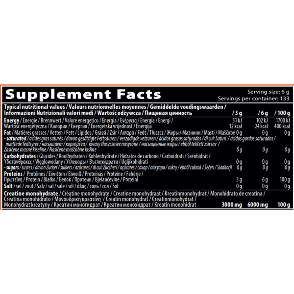 QNT Creatine Monohydrate powder 800gr - Image 2