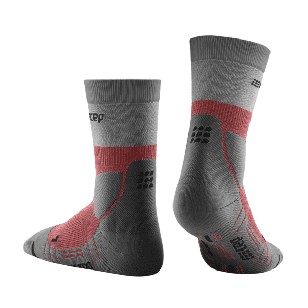 Ανδρικές Κάλτσες CEP hiking light merino mid-cut socks*, berry/grey - Image 3