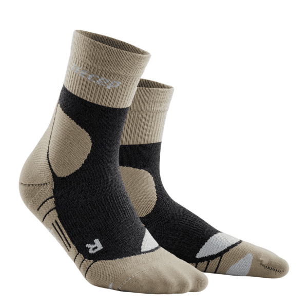 Ανδρικές Κάλτσες CEP hiking merino* mid-cut socks, sand/grey - Image 3