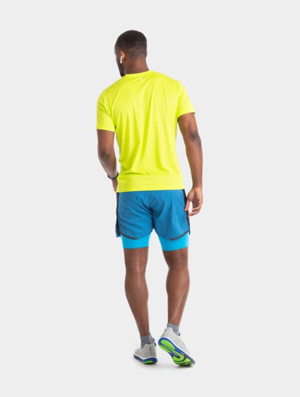 Ανδρικό Σορτσάκι Men's Tech Revive 5" Twin Short Highland/Fluo Yellow - Image 4