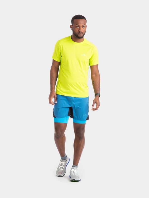 Ανδρικό Σορτσάκι Men's Tech Revive 5" Twin Short Highland/Fluo Yellow - Image 3