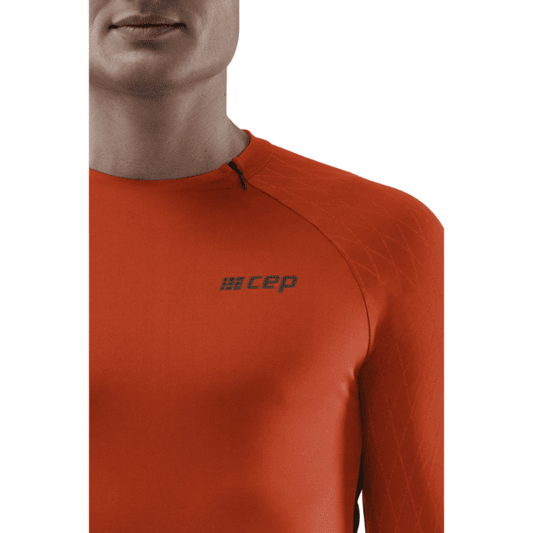 CEP cold weather shirt, LS, dark orange/black - Image 3