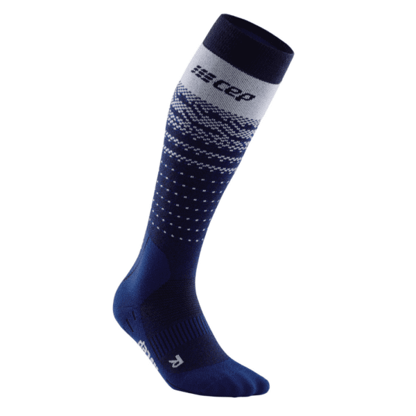 CEP ski thermo merino socks, blue/grey - Image 4