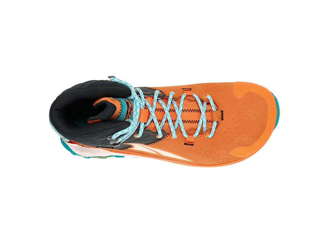 Women's Waterproofs Ankle Boots - W OLYMPUS 5 HIKE MID GTX GREY ORANGE