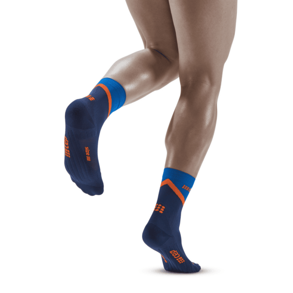 Ανδρικές Κάλτσες CEP chevron socks, mid cut, peacoat/blue