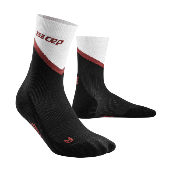 Ανδρικές Κάλτσες CEP chevron socks, mid cut, black/white - Image 3