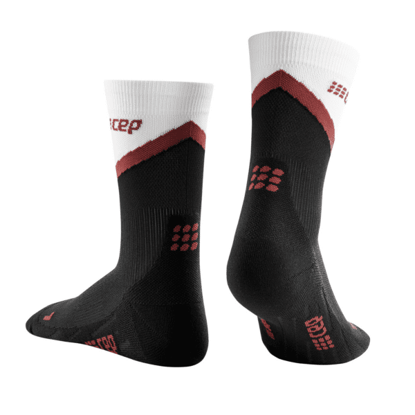 Ανδρικές Κάλτσες CEP chevron socks, mid cut, black/white - Image 4