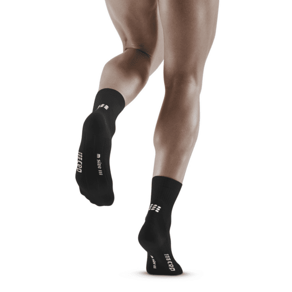 Ανδρικές Κάλτσες CEP classic all black socks, mid cut, black - Image 2