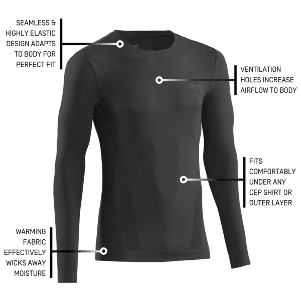 CEP cold weather base shirt, long sleeve, black, - Image 5