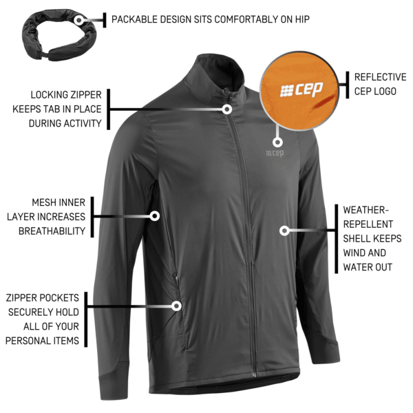 CEP cold weather windbreaker, black - Image 7