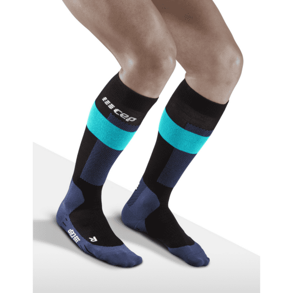 Ανδρικές Κάλτσες CEP merino socks, skiing, tall, v2, blue - Image 5