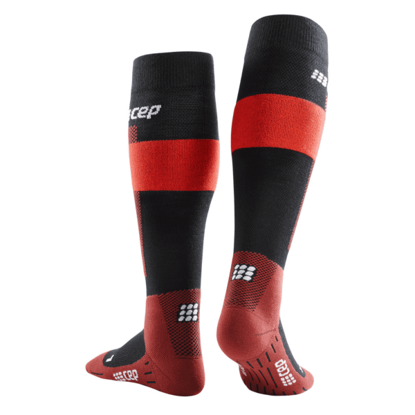 Ανδρικές Κάλτσες CEP merino socks, skiing, tall, v2, red - Image 2