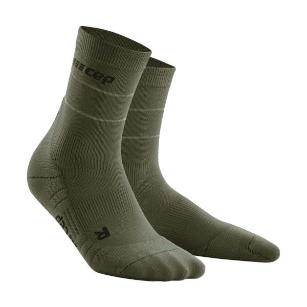 Ανδρικές Κάλτσες CEP reflective mid cut socks, dark green - Image 3