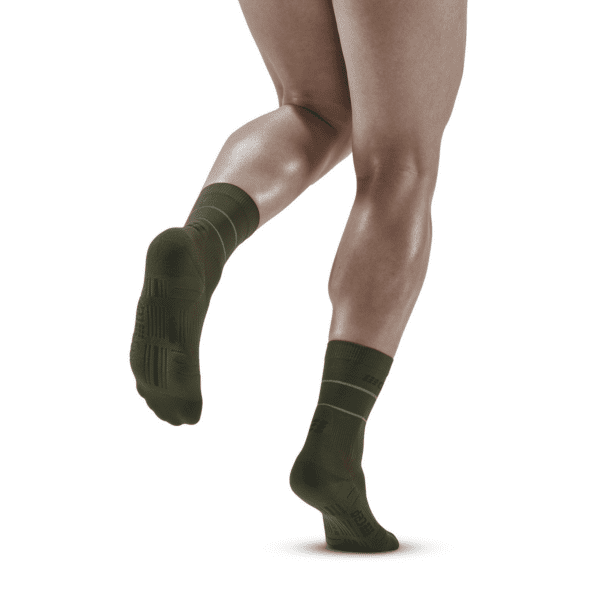 Ανδρικές Κάλτσες CEP reflective mid cut socks, dark green - Image 2