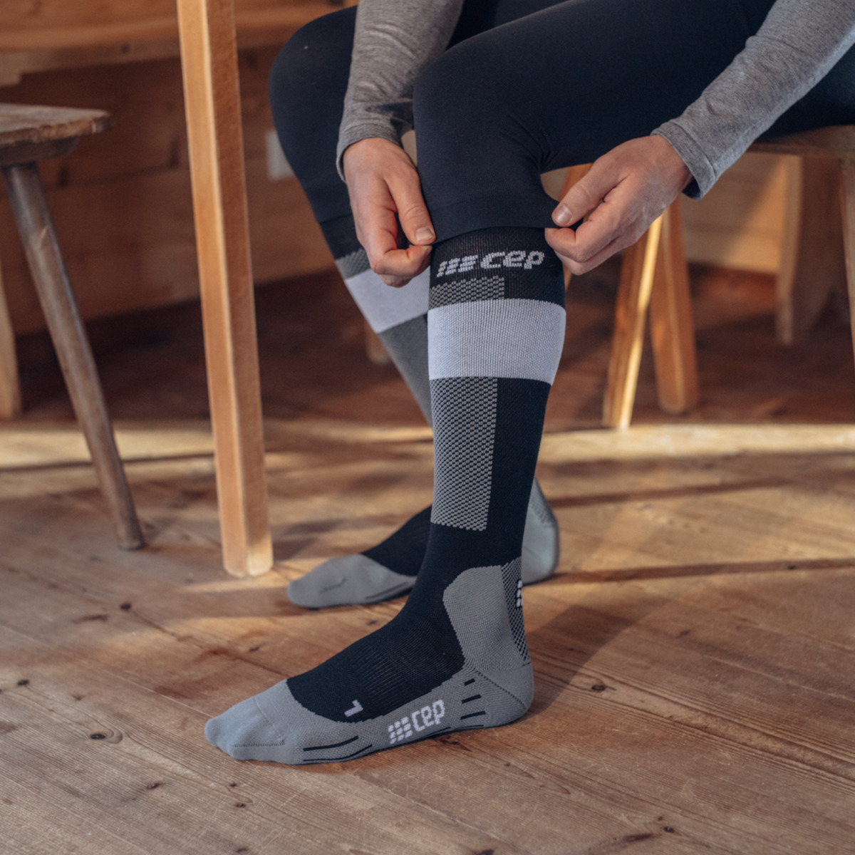 Cep Κάλτσες Σκι Merino Socks V2 Γκρι