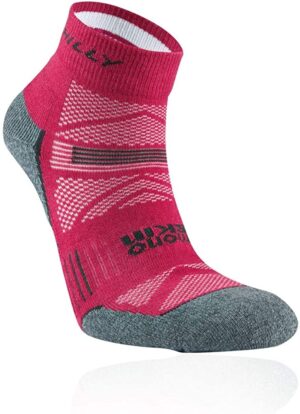 Κάλτσες Για τρέξιμο - Hilly Supreme Womens Socks - Magenta/Grey Marl
