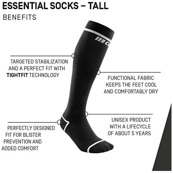 Συμπιεστική Κάλτσα CEP essential socks Μαύρο - Image 2