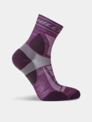 Κάλτσες για τρέξιμο - Hilly Trail Anklet Med Blackberry/Grey