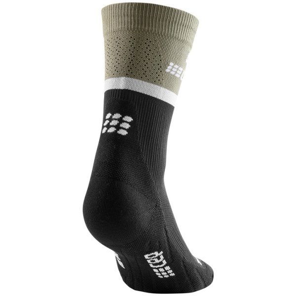 Ανδρικές Κάλτσες CEP the run socks, mid cut, v4, men olive/black - Image 5