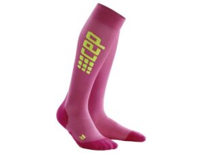 CEP run ultralight socks**, electric pink/light grey, women