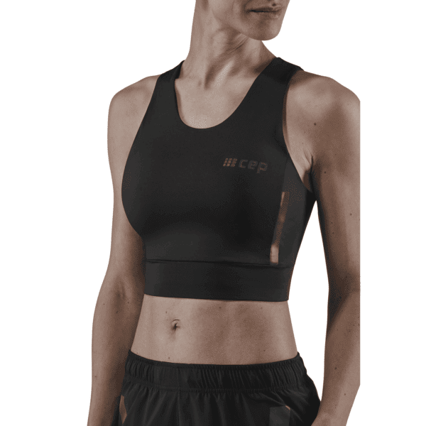 Γυναικεία Μπλουζάκια CEP training shirt  crop top Μαύρο